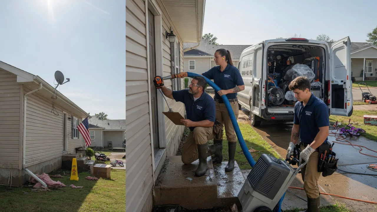 Ceiling Water Damage Restoration in Saint Francisville, IL near me